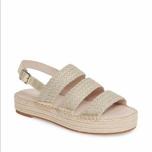 Caslon new golden beige strap espadrille sandals